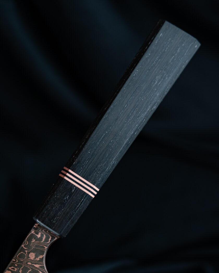 Handmade knife Copper Damascus Gyuto