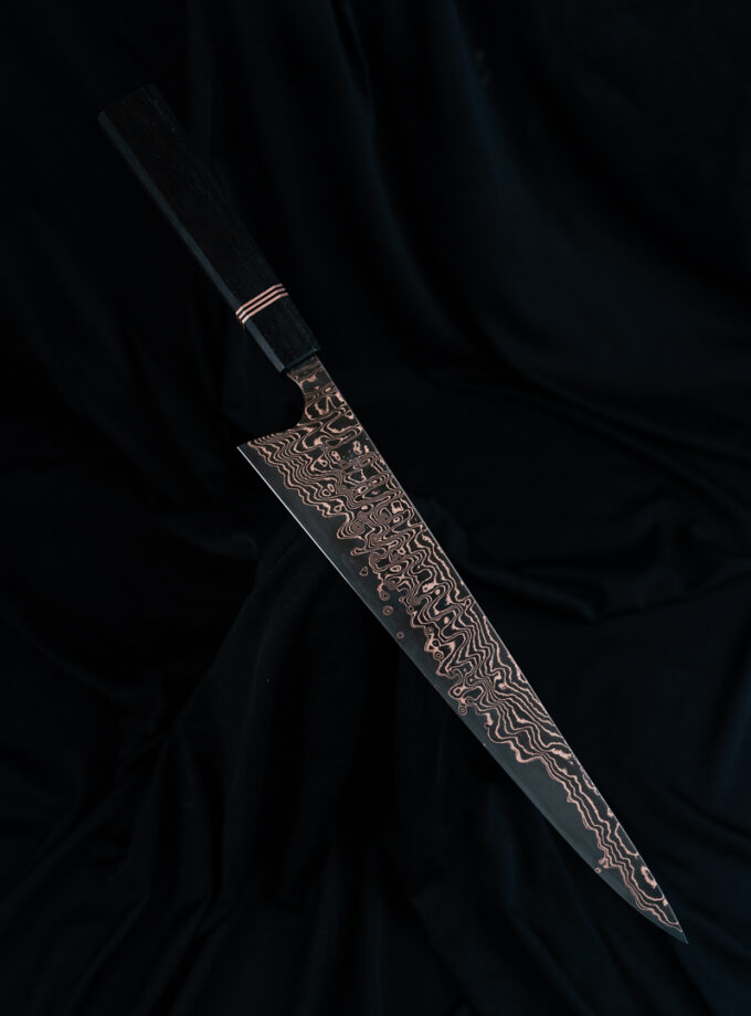 Copper Damascus Gyuto