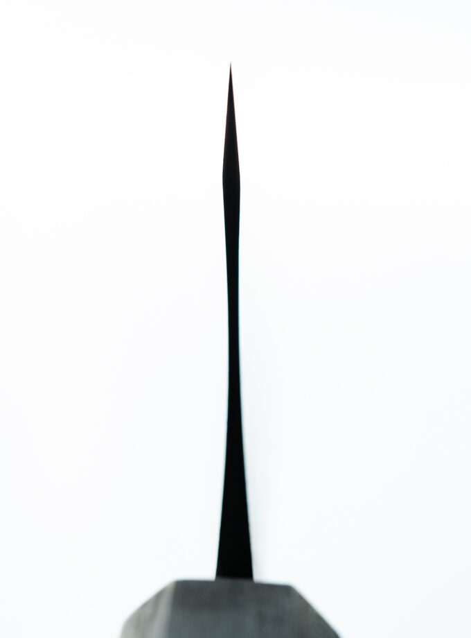 Copper-nickel Damascus K-tip Gyuto S-Grind