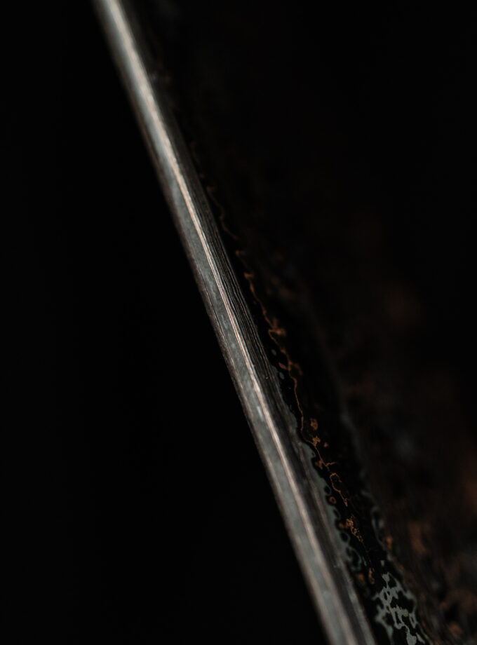 Copper-nickel Damascus Gyuto