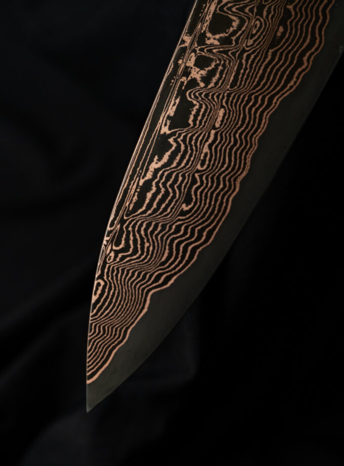 Copper Damascus Gyuto