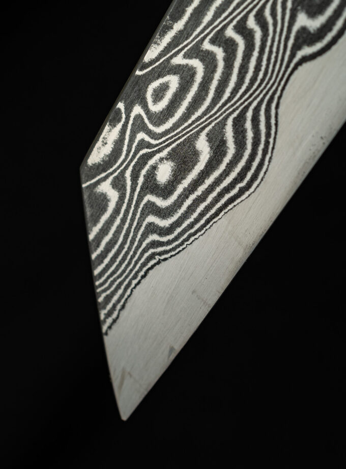 Stainless damascus kiritsuke sujihiki